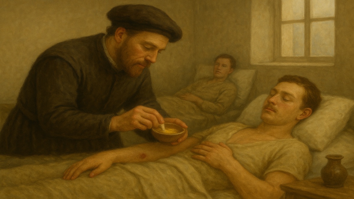 um acidente no campo de batalha e o estudo de uma nova terapia